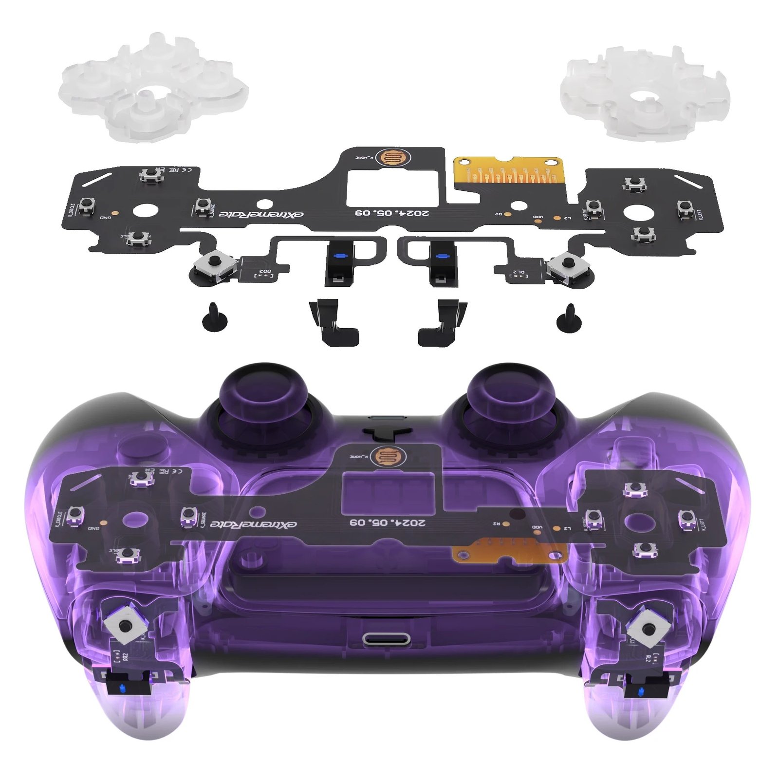 PS5 Controller Whole Clicky Kit V2, Shoulder Face Dpad Buttons – Image 2