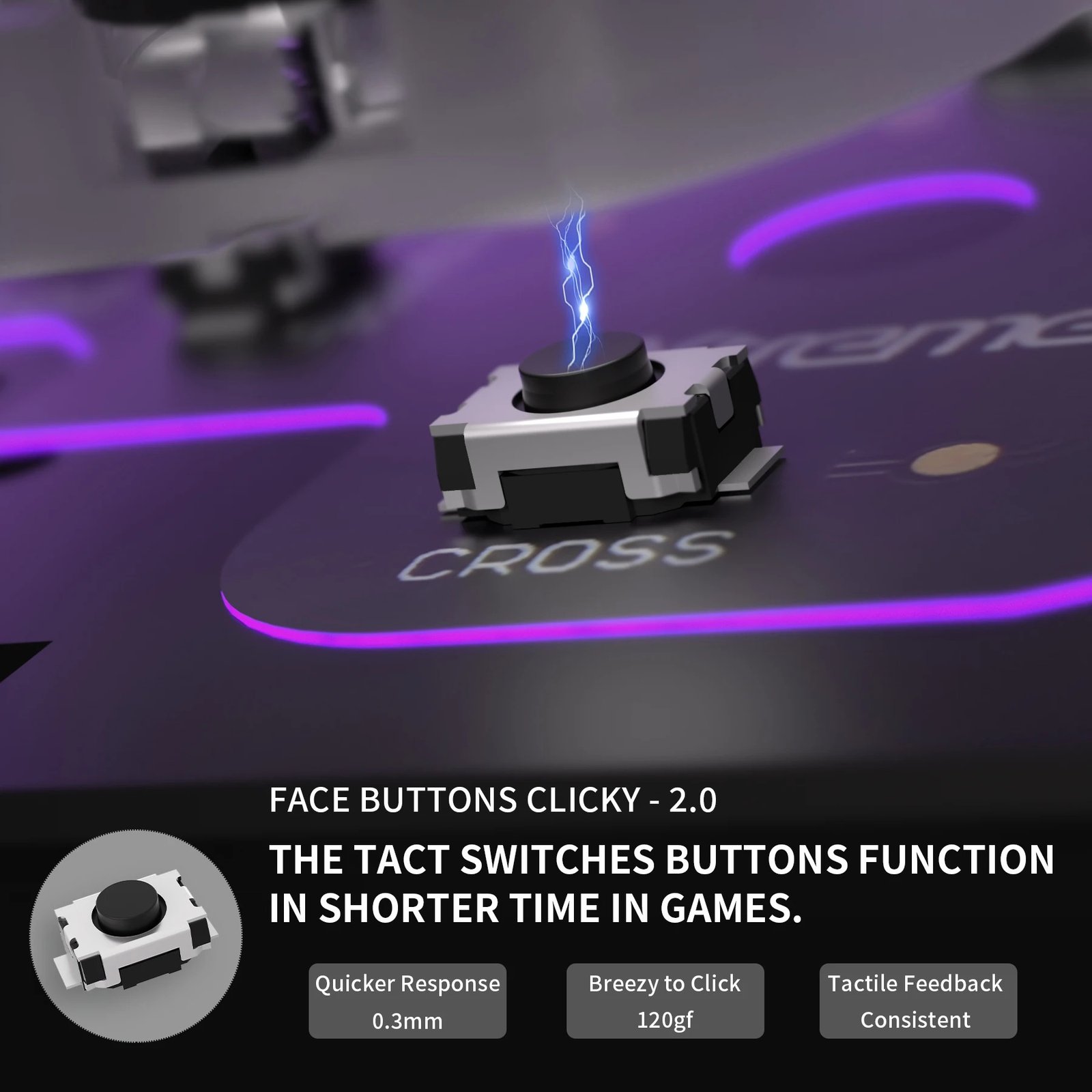 PS5 Controller Whole Clicky Kit V2, Shoulder Face Dpad Buttons – Image 7