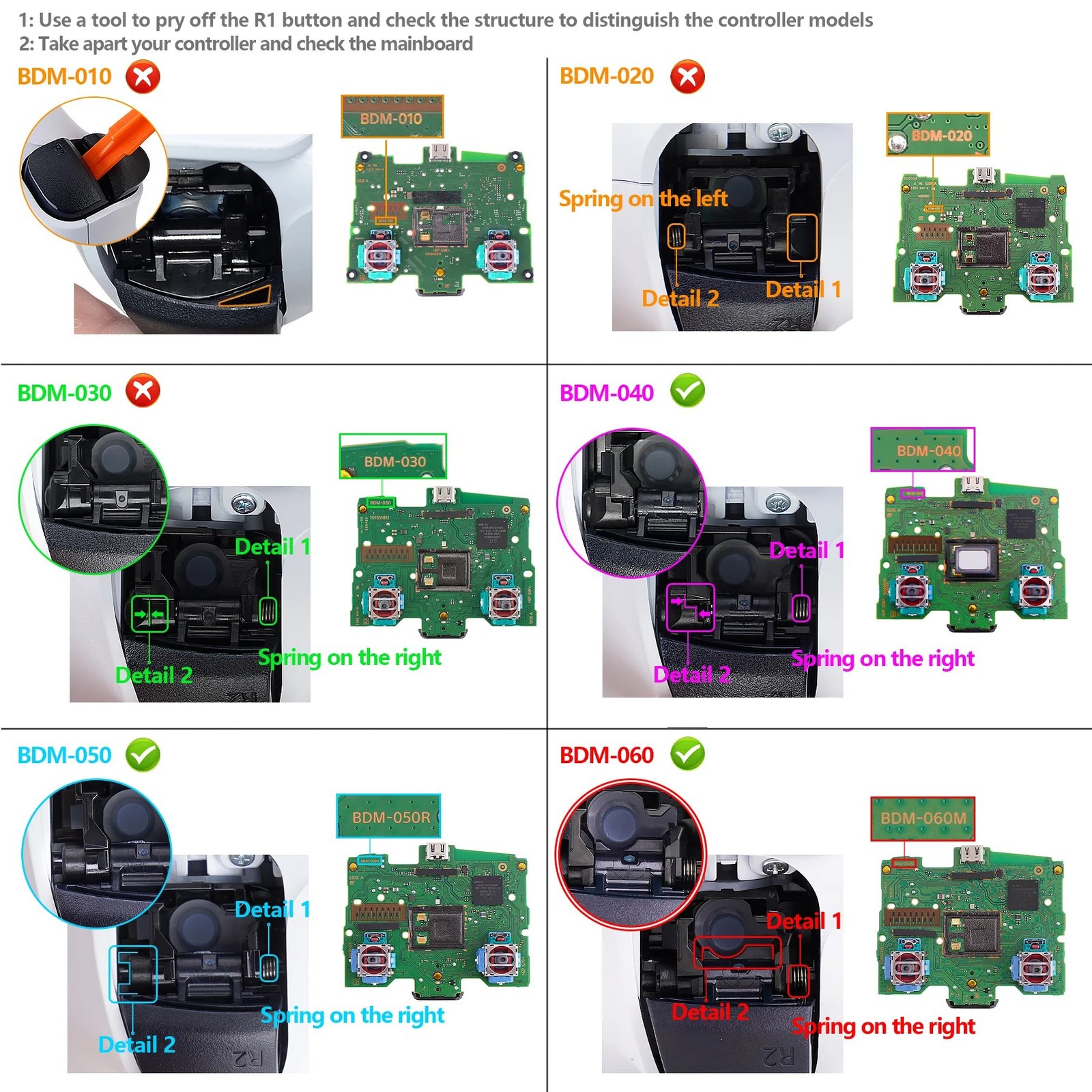 PS5 Controller Whole Clicky Kit V2, Shoulder Face Dpad Buttons – Image 8
